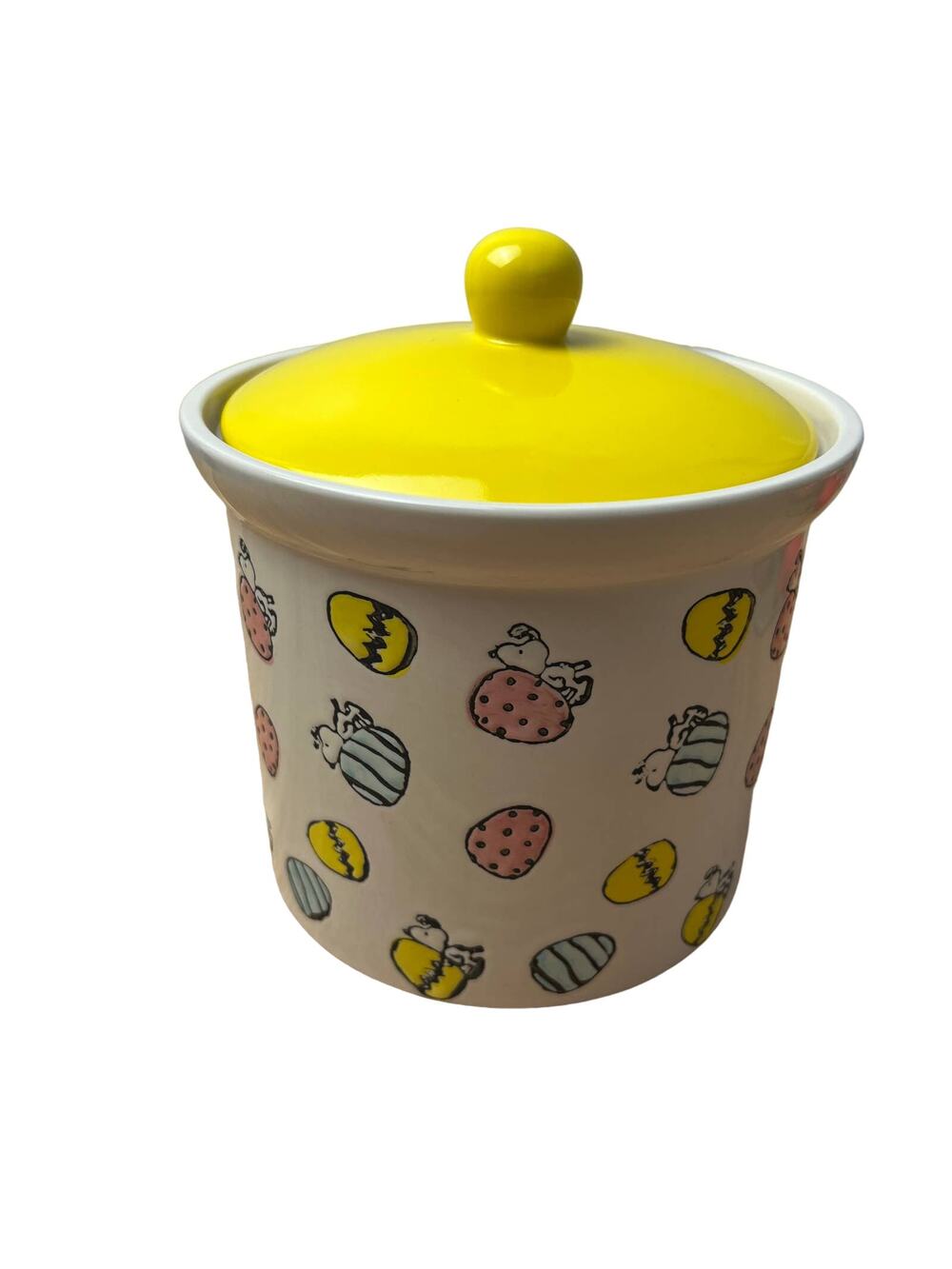 Peanuts Snoopy Easter Ceramic Canister with Lid - NWT